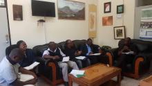 ACEIDHA TEAM WITH THE DEAN School of Veterinary Medicine paid a courtesy call on the Vice Chancellor